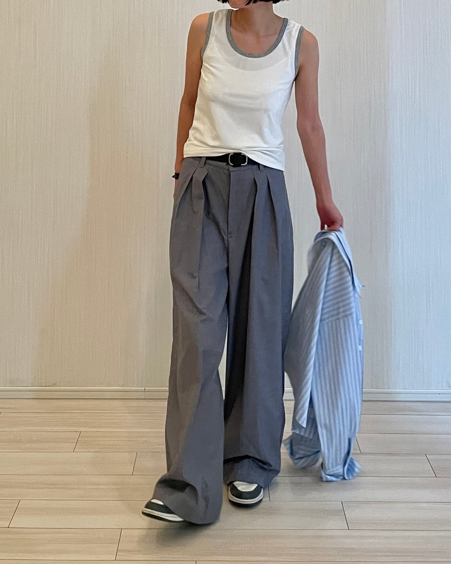 【lindo(リンド)】2タックワイドスラックス