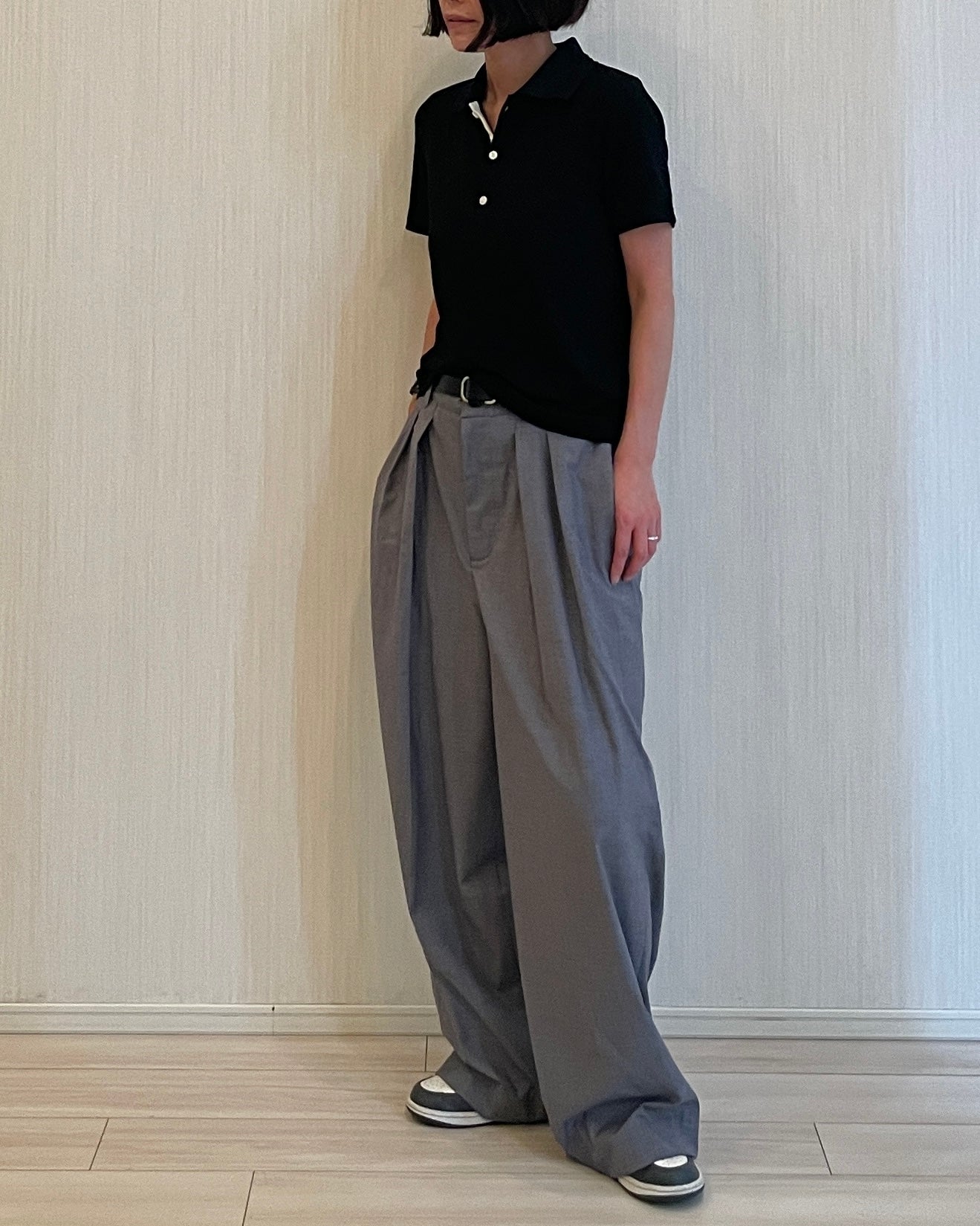 【lindo(リンド)】2タックワイドスラックス