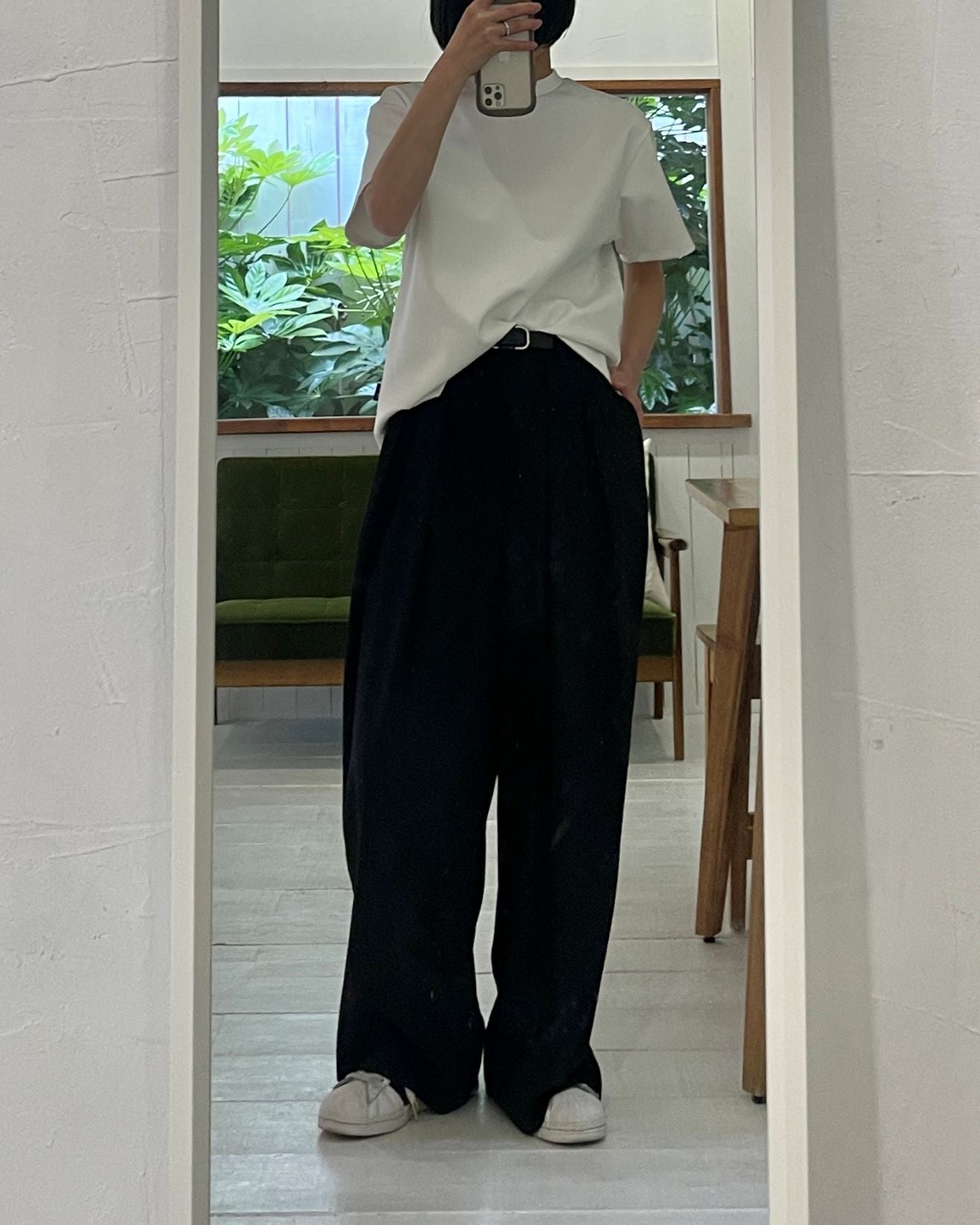 【lindo(リンド)】2タックワイドスラックス