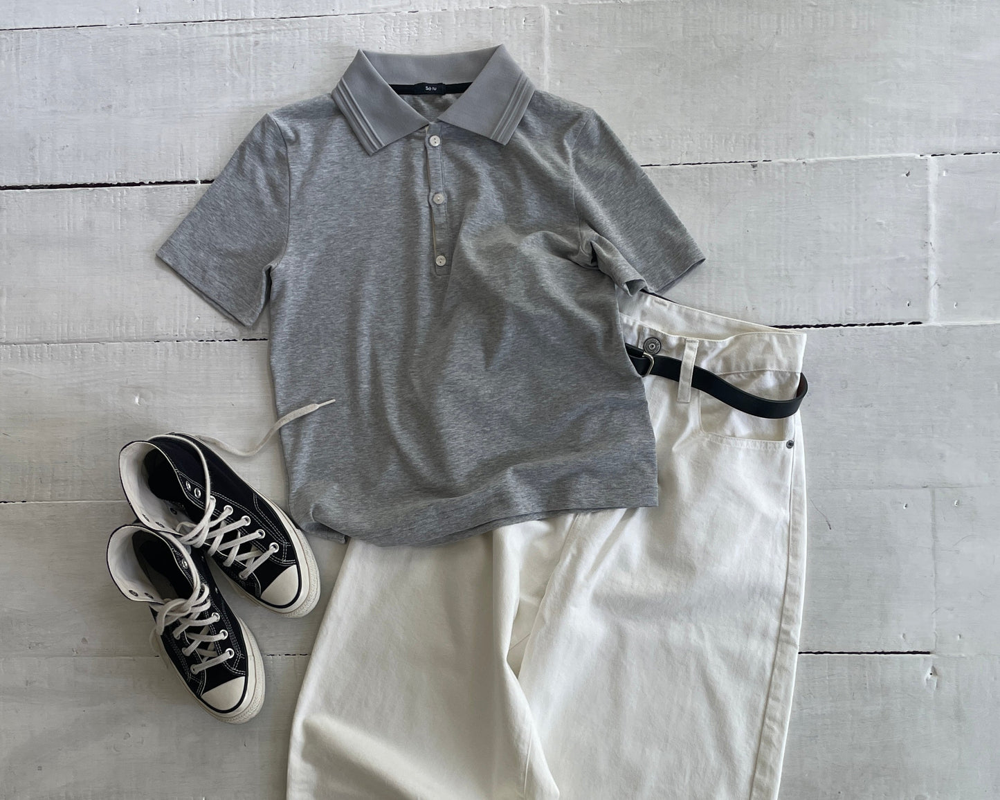 curve wide denim pants