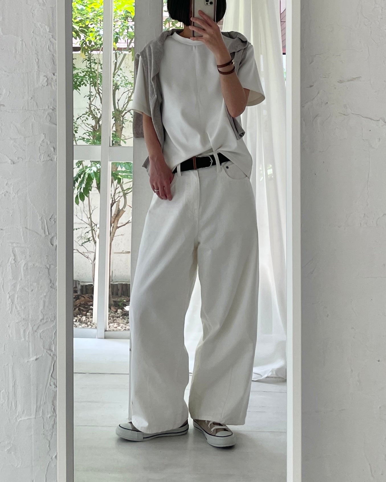 カーブワイドデニムパンツ