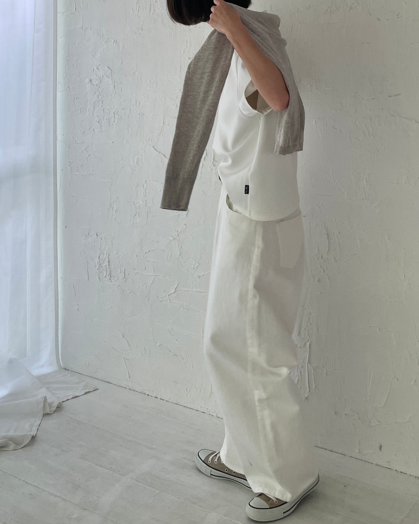 カーブワイドデニムパンツ