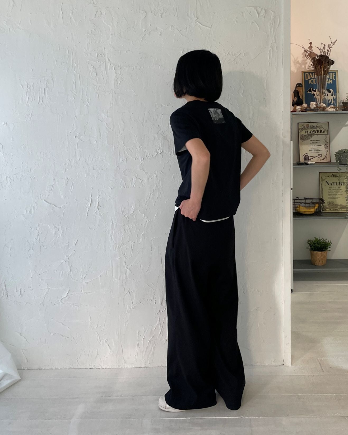 【lindo(リンド)】2タックワイドスラックス