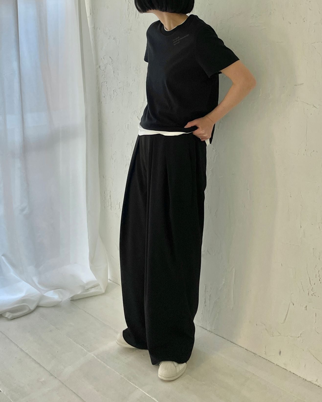 【lindo(リンド)】2タックワイドスラックス