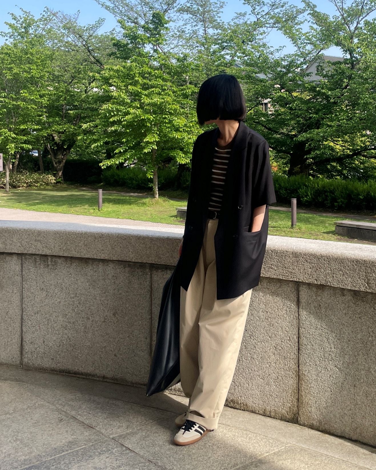 【lindo(リンド)】2タックチノパンツ