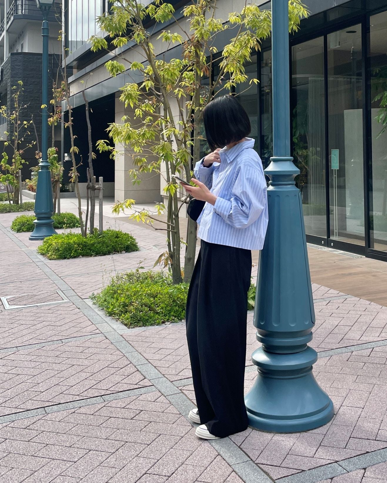 【lindo(リンド)】2タックワイドスラックス