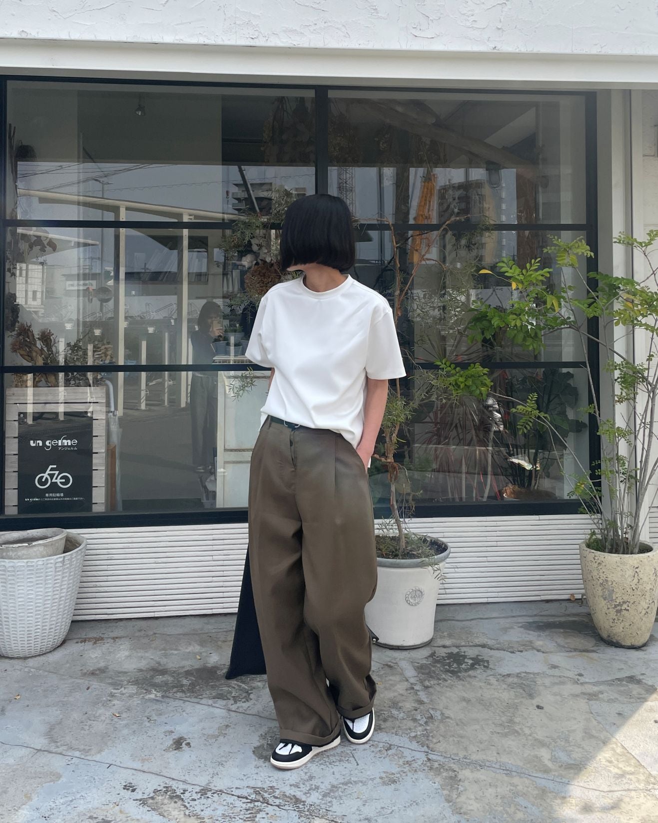 【perola(ぺロア)】無地Tシャツ