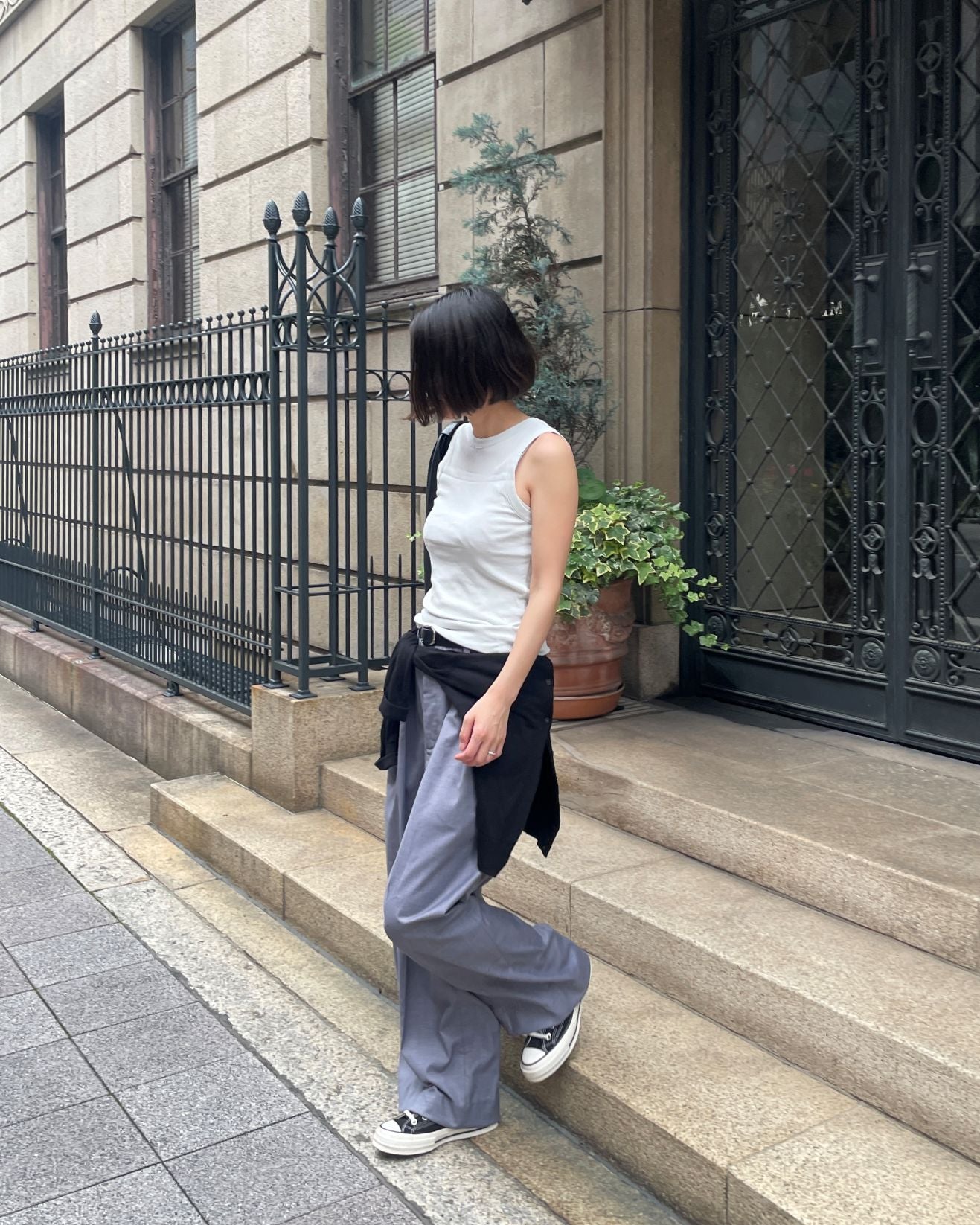 【lindo(リンド)】2タックワイドスラックス