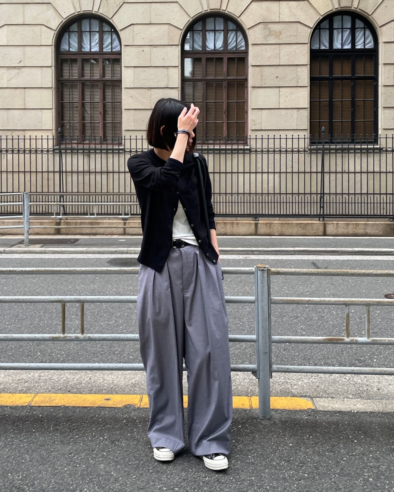 【lindo(リンド)】2タックワイドスラックス