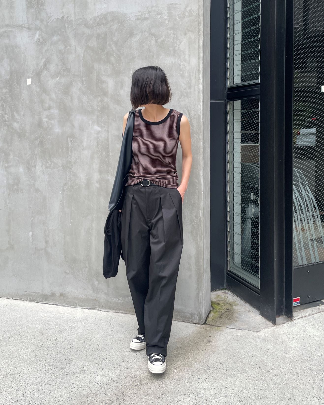【lindo(リンド)】2タックチノパンツ