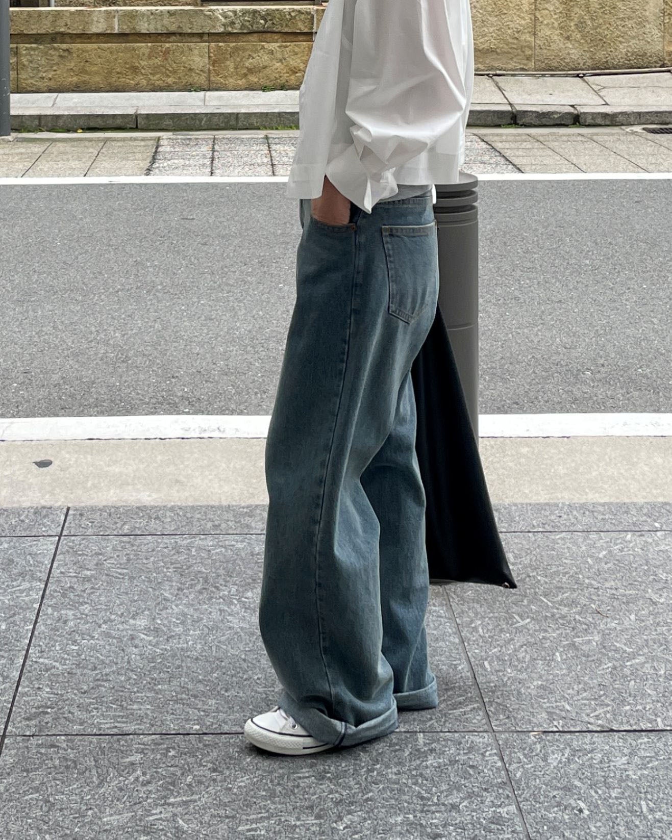ワイドデニムパンツ