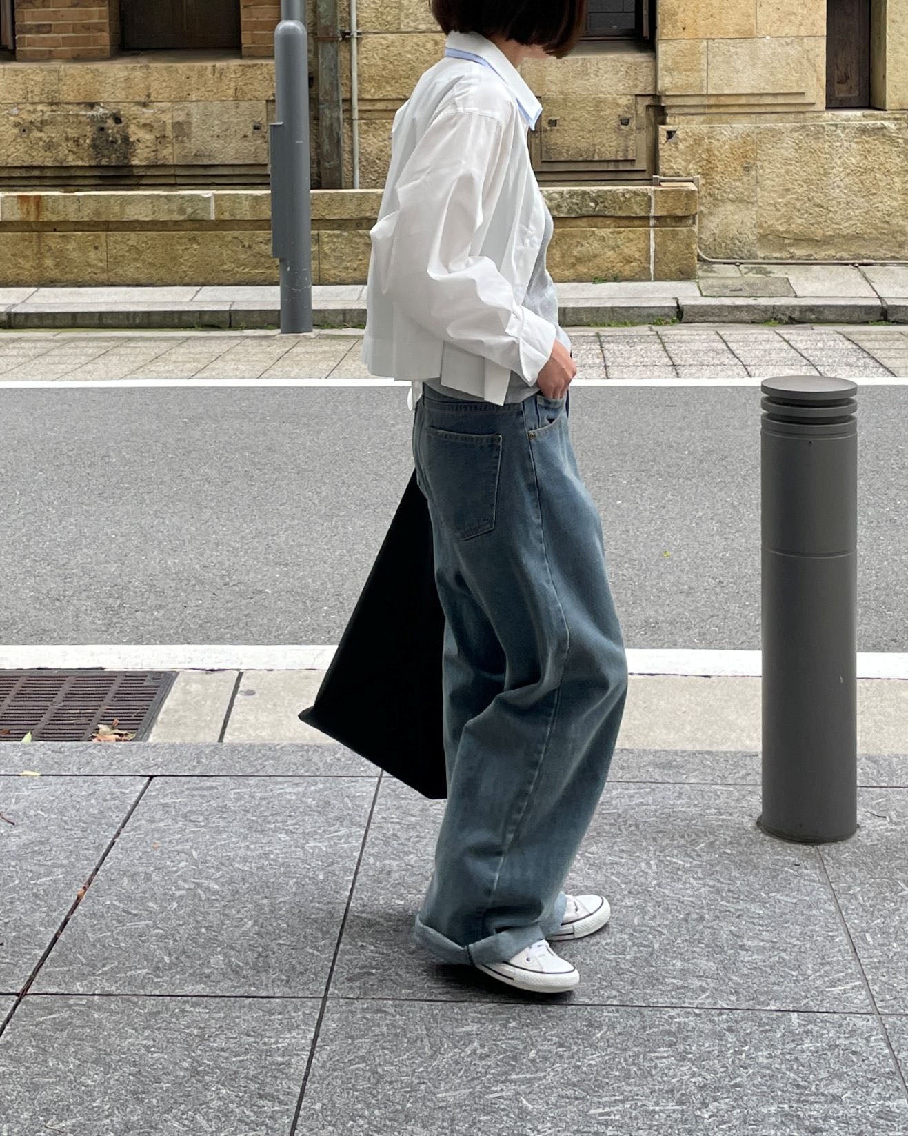 ワイドデニムパンツ