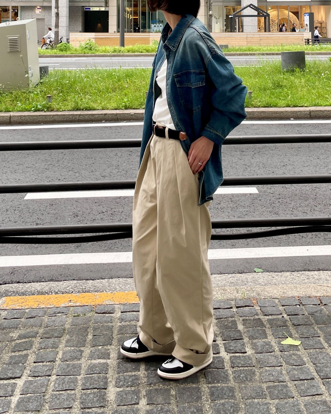 【lindo(リンド)】2タックチノパンツ
