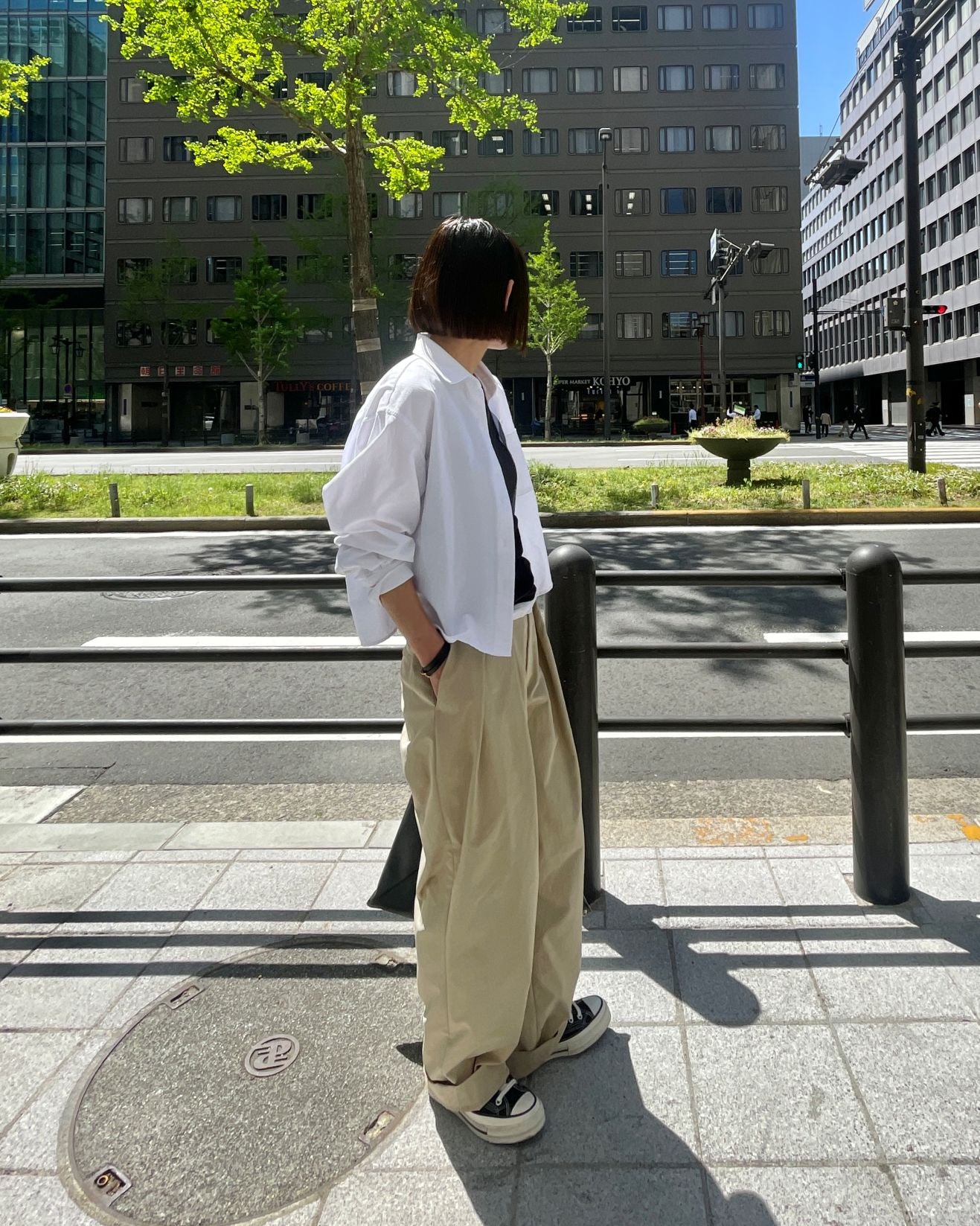 【lindo(リンド)】2タックチノパンツ