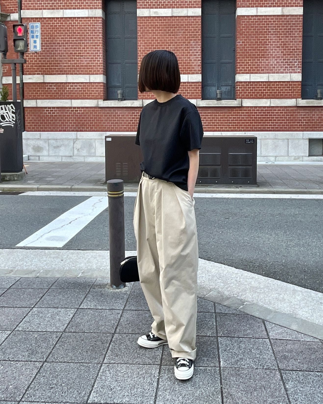 【lindo(リンド)】2タックチノパンツ