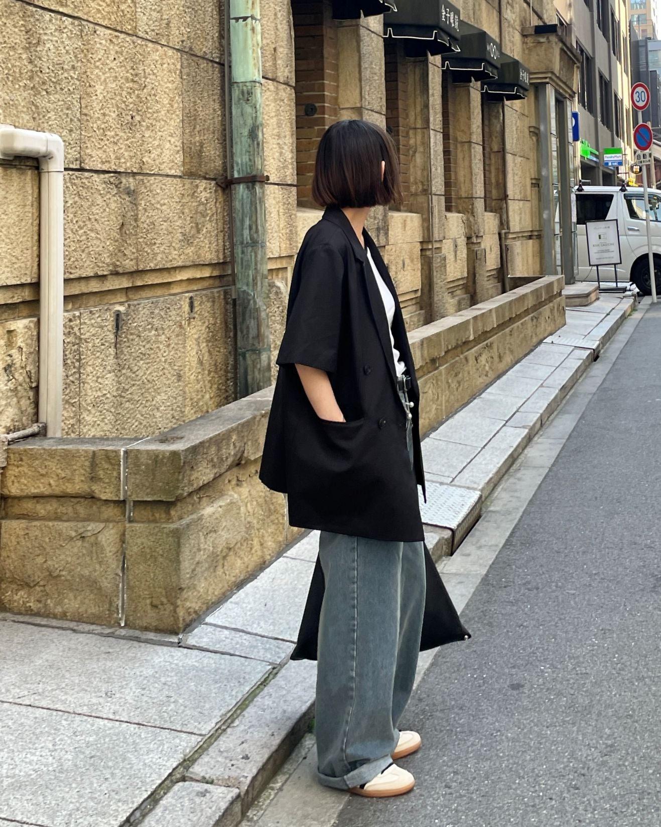 ワイドデニムパンツ