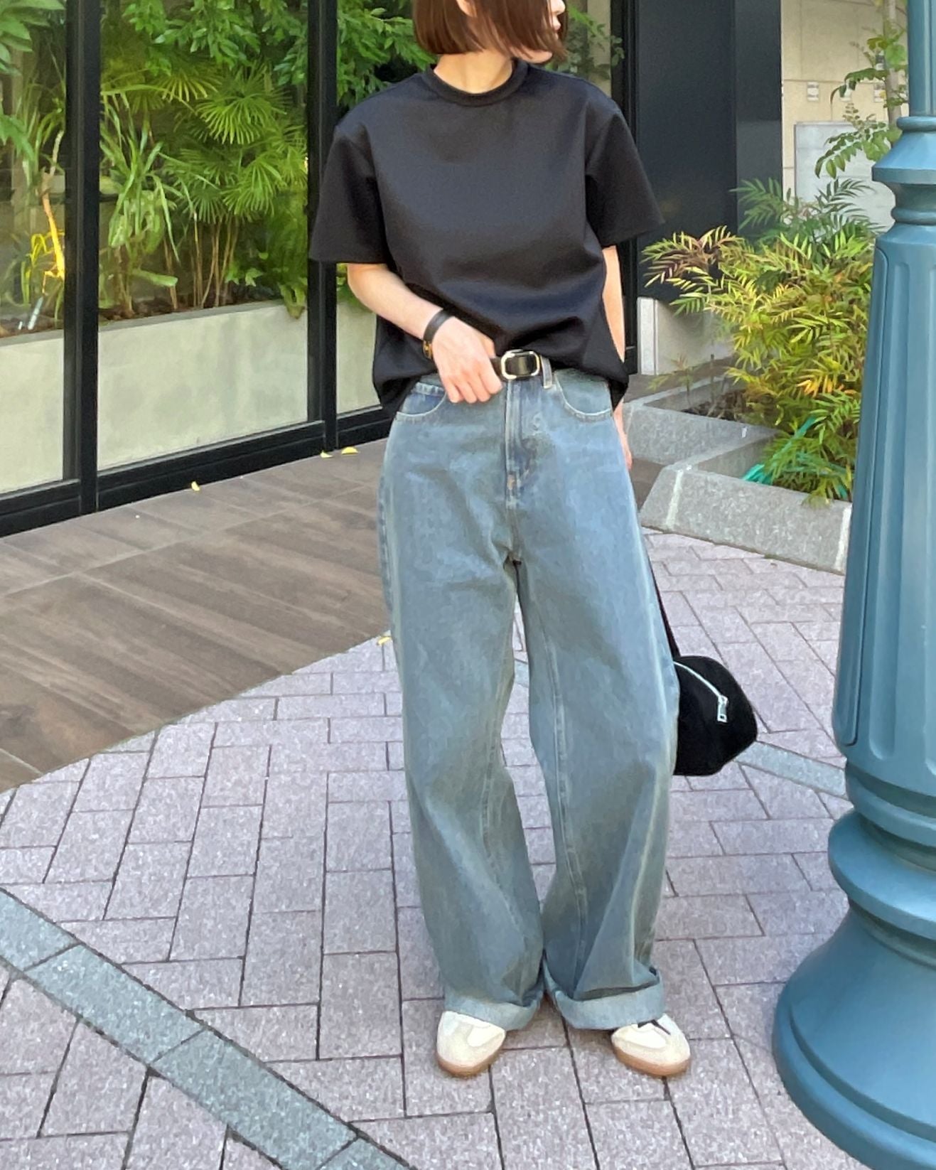 ワイドデニムパンツ
