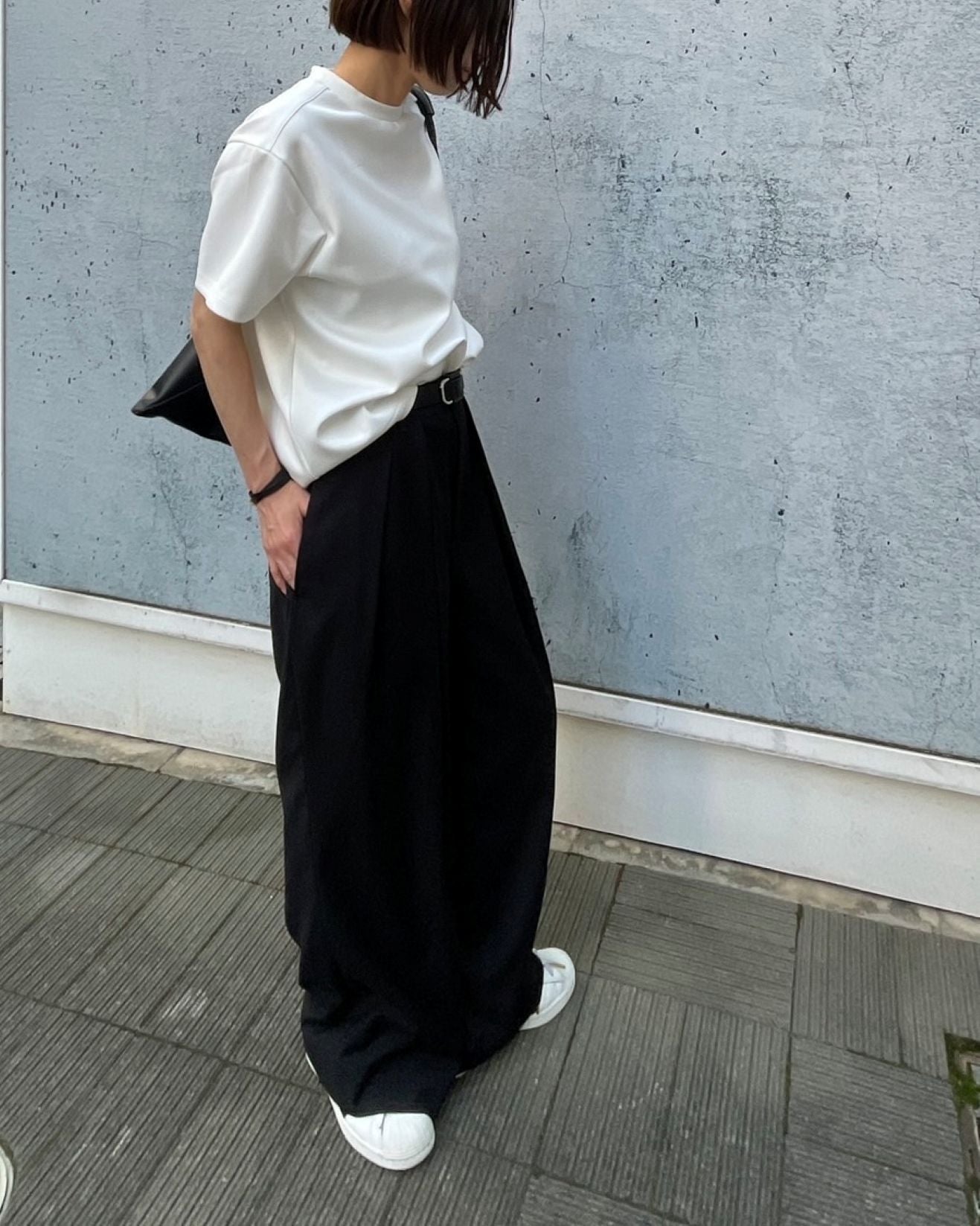 【lindo(リンド)】2タックワイドスラックス