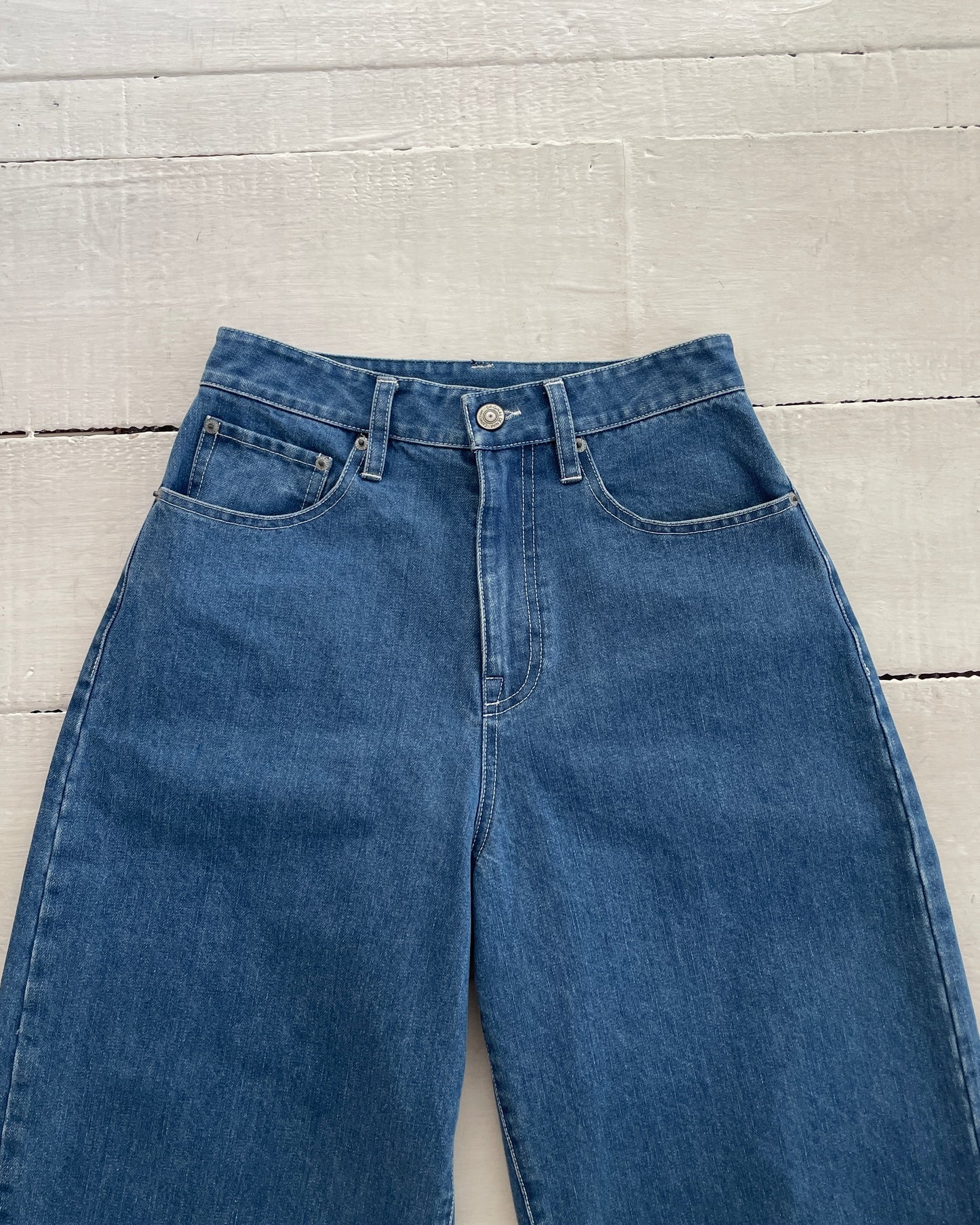 カーブワイドデニムパンツ