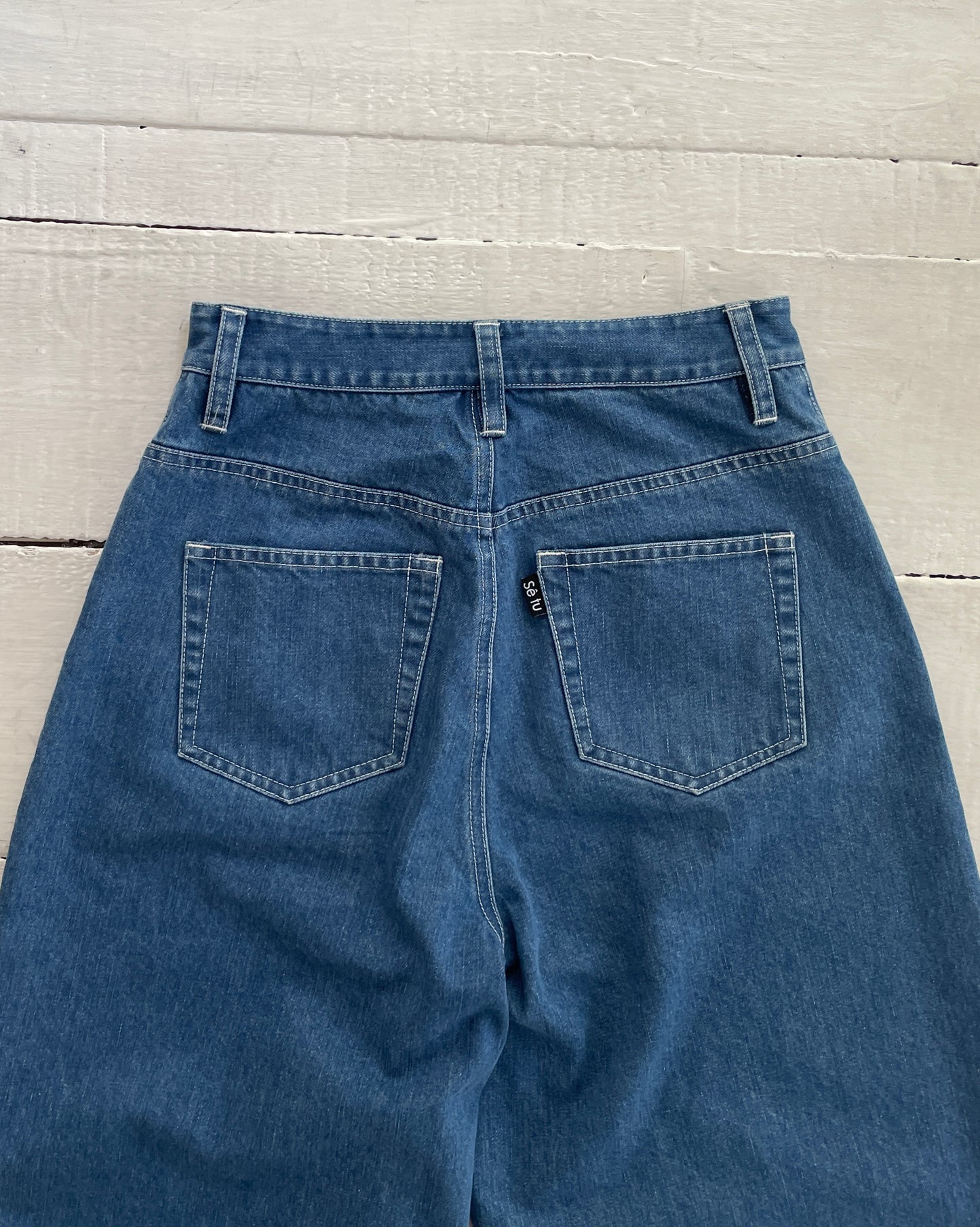 カーブワイドデニムパンツ