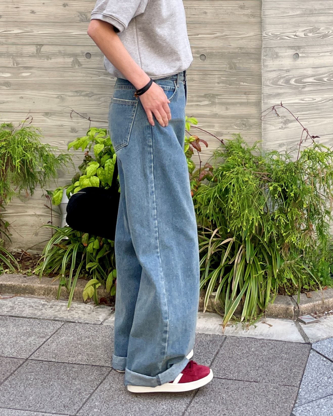 ワイドデニムパンツ
