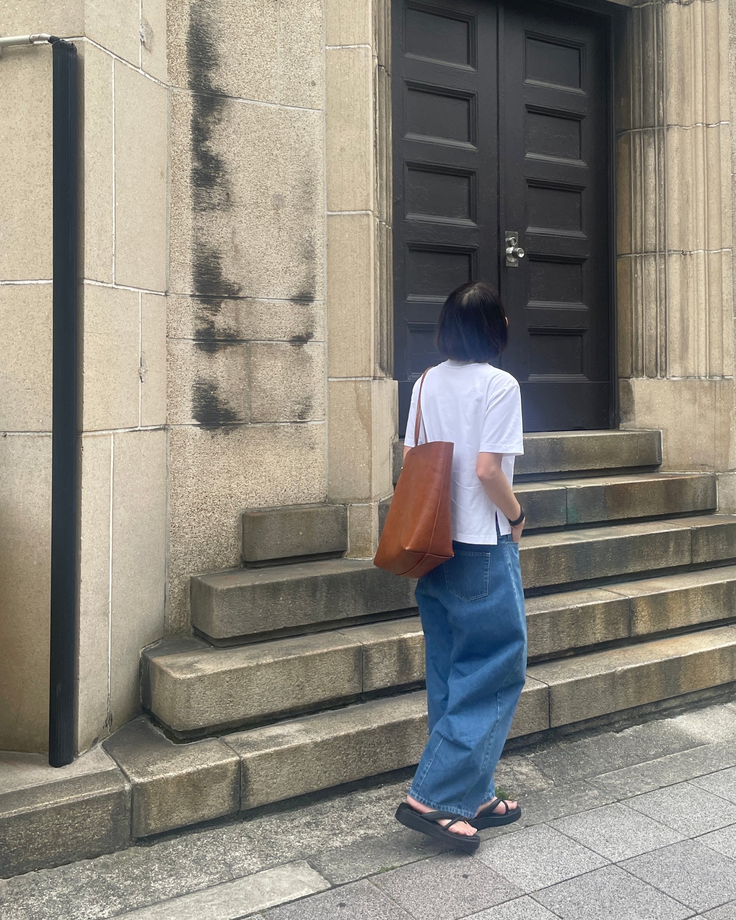 カーブワイドデニムパンツ