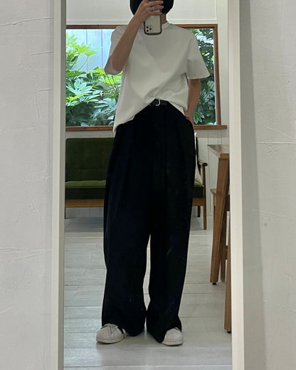 【lindo(リンド)】2タックワイドスラックス