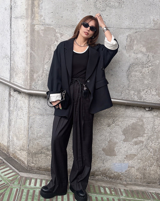 【lindo(リンド)】2タックワイドスラックス