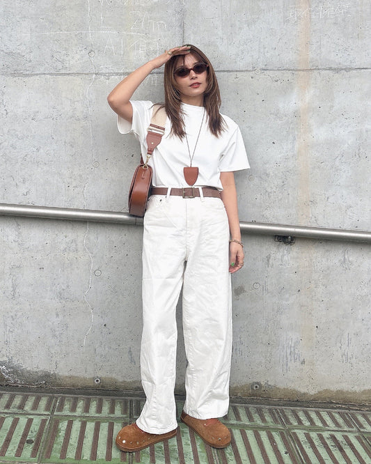 カーブワイドデニムパンツ