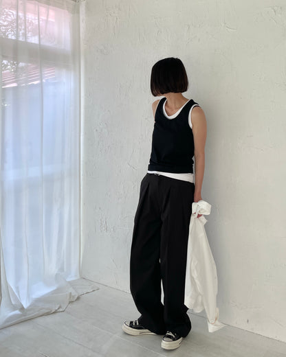 レイヤードタンクトップ