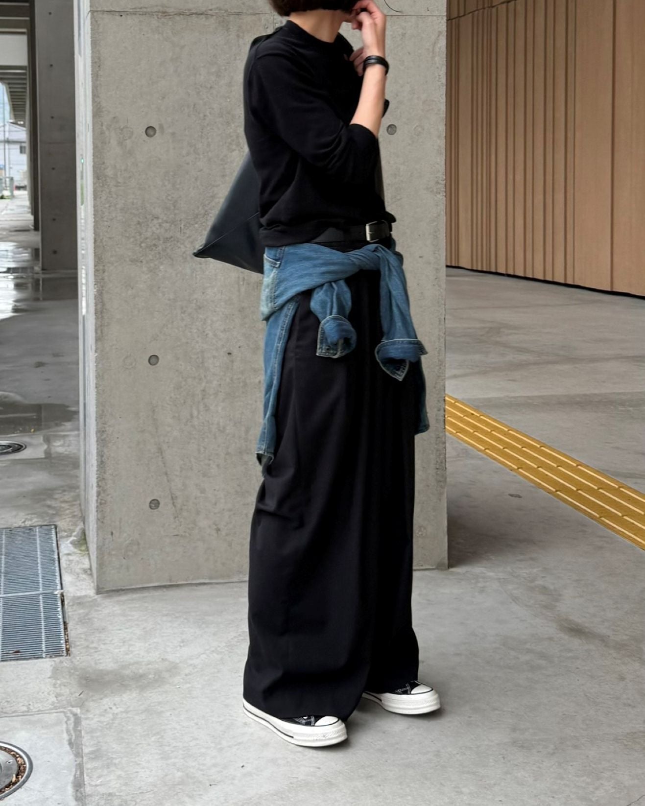 【lindo(リンド)】2タックワイドスラックス