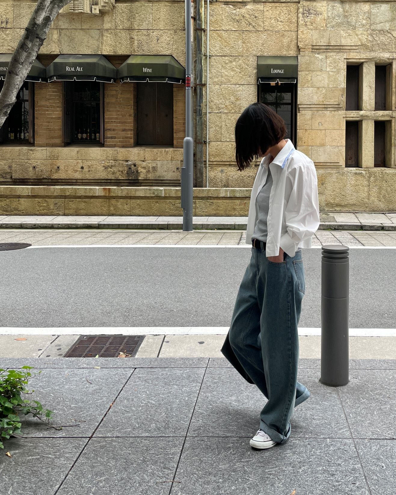 ワイドデニムパンツ