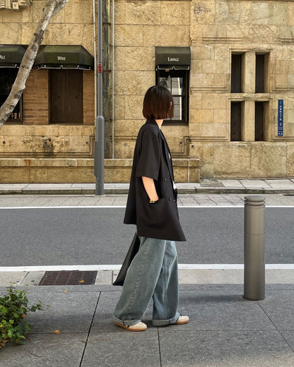 ワイドデニムパンツ